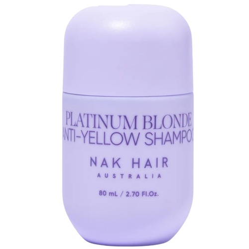 NAK Platinum Blonde Anti-Yellow Shampoo - Travel Size 80mL
